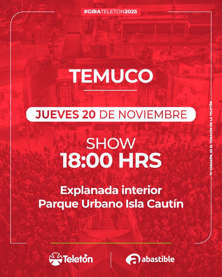 Calendario de la Gira Teletón 2025 #temuco