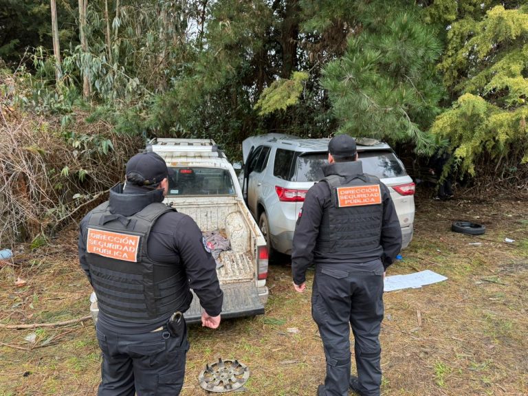 Region de La Araucania #temuco #cholchol  Dron de seguridad detectó escondite de vehículos robados en sector rural de Temuco.